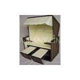 Swimming Pool Black Roofed Beach Chair & Strandkorb Suit For All Weather thumbnail-1