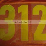 Wholesale heat transfer number stickers soccer jersey colored number sticker