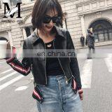 Spring Slim Fit Fashion Women Jacket Lamb Leather Jacket