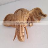 lively resin elephant head sculpture for home decoration