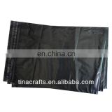 17*30cm Black plastic mailing bag with logo