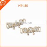 3 round crystal matel trims for garment