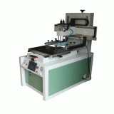 Plain screen printing machine with slide table