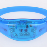 Custom Woven Rubber Flashing Light Bracelets thumbnail-2