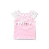 Baby Girl Pink Outfits Girls Lace Tops + Floral Short Pants 2pcs Set Summer Suit for 0-2years thumbnail-2