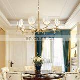 Modern Decorative Gold Metal Led Round Hanging Chandelier Pendant Light thumbnail-2