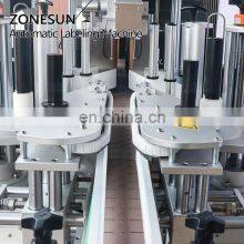 ZONESUN ZS-TB300 Automatic Double Size Tube Sticker Water Flat Bottle Labeling Machine For Bottles thumbnail-3