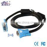 15PIN BLUE BLACK( 3+6) Male to Male PLUG RGB CABLE, VGA SCART CABLE Supplier's Choice thumbnail-1