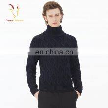 Hot Selling Cable Handmade Turtleneck Sweaters for Men thumbnail-2