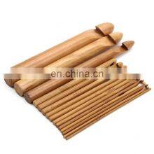 High Quality Home Knitting Tools Accessories Handle Hook Bamboo Crochet Hook thumbnail-3