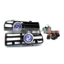 Car Styling Front Blue Bumper Fog Light LED Daytime Running Lights Lamp for VW Golf 4 MK4 Variant Motion Halogen Foglamps thumbnail-1