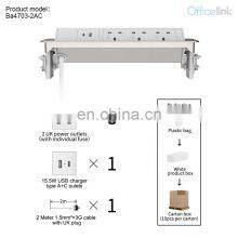 UK Socket With Fuse Flip up Power With PD QC Charger thumbnail-3