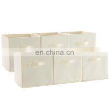 2022 Foldable Home Storage Organization Non-Woven Uncovered Square Underwear Clothing Storage Boxes For Wardrobe thumbnail-2