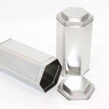 Hexagonal Reusble Tea Candy Cookie Tin Box thumbnail-3
