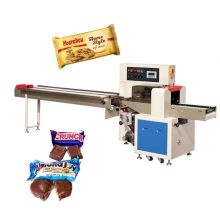 Automatic Flow Ice Cream Bar Ice Lolly Stick Ice Popsicle Chocolate Bar Cookie Flow Pillow Packing Machine