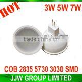Plastic High Cri>95 Sharp Cob Gu10 Led COB Chip 2800k 3000k Warm White 5W Mr16 Led Spotlight Ra>98 With UL CUL SAA Offer thumbnail-1