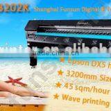 Heavy Duty Funsunjet FS3202K 3.2m / 10ft Outdoor and Indoor Advertising Printing Machine With Two DX5 Heads 1440dpi thumbnail-6
