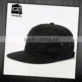 Promotional Black Cotton no Logo Blank Strap Back Hat