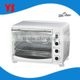 CE CB certified Toaster oven rolling oven with rotisserie and and inside lamp