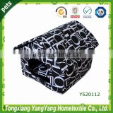 YANGYANG Hot Sale New Design Pet Product Printing Canvas Dog House, Black White, Foam Dog House Bed