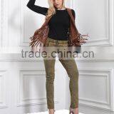 Latest Lady Suede Vest Jacket Dress Designs Women Tops Designs Wholesale Quality Choice thumbnail-3