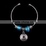 2015 Cheap 18mm Ginger Snap Button Bracelet DIY Charm Interchangeable Pulseras Snap Bracelets
