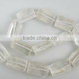 Loose Gemstone Crystal Rough Coin Beads Clear Quartz Coin Beads for Fashion and Jewelry Making thumbnail-6