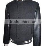 100% Wool Body Varsity Jacket,customized 100% Pure Wool Body Varsity Jacket/100% Pure Leather Sleeves Varsity Jacket thumbnail-1
