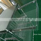 Wire Shelving Trolley With Sliding Wire Basket