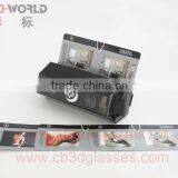 Cardboard 3D Vertical Insertion Style Stereo Viewer With Photograph