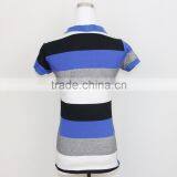 Wholesale Bulk Striped Screen Printing Polo t Shirts thumbnail-3