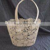 2016 Fashionable Crochet Cotton Baskets With Handles thumbnail-1