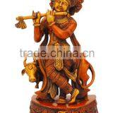 Krishna Standing With Cow 13"