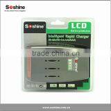 Soshine LCD Quick Charger for 4pcs AA/AAA Battery universal ni-mh battery charger aa aaa battery charger