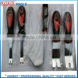 5pcs Set Color Plastic Handle Stainless Steel Blade Special Crowbar Tool