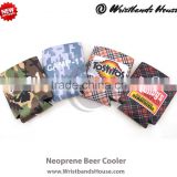 Top sale neoprene cooler beer | Fashionable colorful neoprene cooler beer | Updated neoprene beverage beer cooler