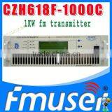 Canton Make Guangzhou China Fmuser-1000C 1000W Compact FM Broadcast Transmitter 87MHz-108MHz fm Radio Tuner