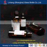 Amber Glass Bottle Boston Round Medicine Glass Bottle