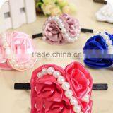 Hot Lovely Wedding Roses With S Simulated Pearl Barrettes Hairclip Bridal For Women Girls Hair Accessories thumbnail-2