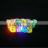 Mardi Gras Flashing Brooch thumbnail-1