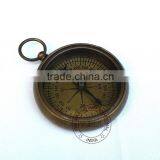 ANTIQUE POCKET COMPASS - BRASS FLAT COMPASS - NAUTICAL ANTIQUE COMPASS thumbnail-3