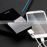 5000mAh Portable Power Bank ,external Battery Charger With Dual USB Output and LED Flashlight