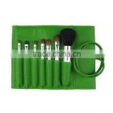 cosmetic brush holder,promotional 7pcs wool hair cosmetic tools with white handle