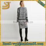 Women Stripe Open Front Sweater thumbnail-2
