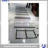 Hanging Wine Racks Metal, Wine Display Fixture, Wave Metal Wine Display Unit thumbnail-5