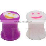 Smile Face Ear Taper Pug 12g 14g 16g thumbnail-1
