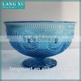 LX-P063 China Wholesale Luxurious Crystal Colored Anqique Glass Bowls for Centerpieces