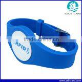 Silk-screen printing logo NFC wristband for events