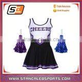 Stan Caleb 2016 New Hot Sexy Dry Fit Cheerleading Uniforms With Your Own Logo Cheerleader Dress thumbnail-4