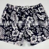 fashion style clothes with big flower printing fabric men's surfing boardshorts in stock
